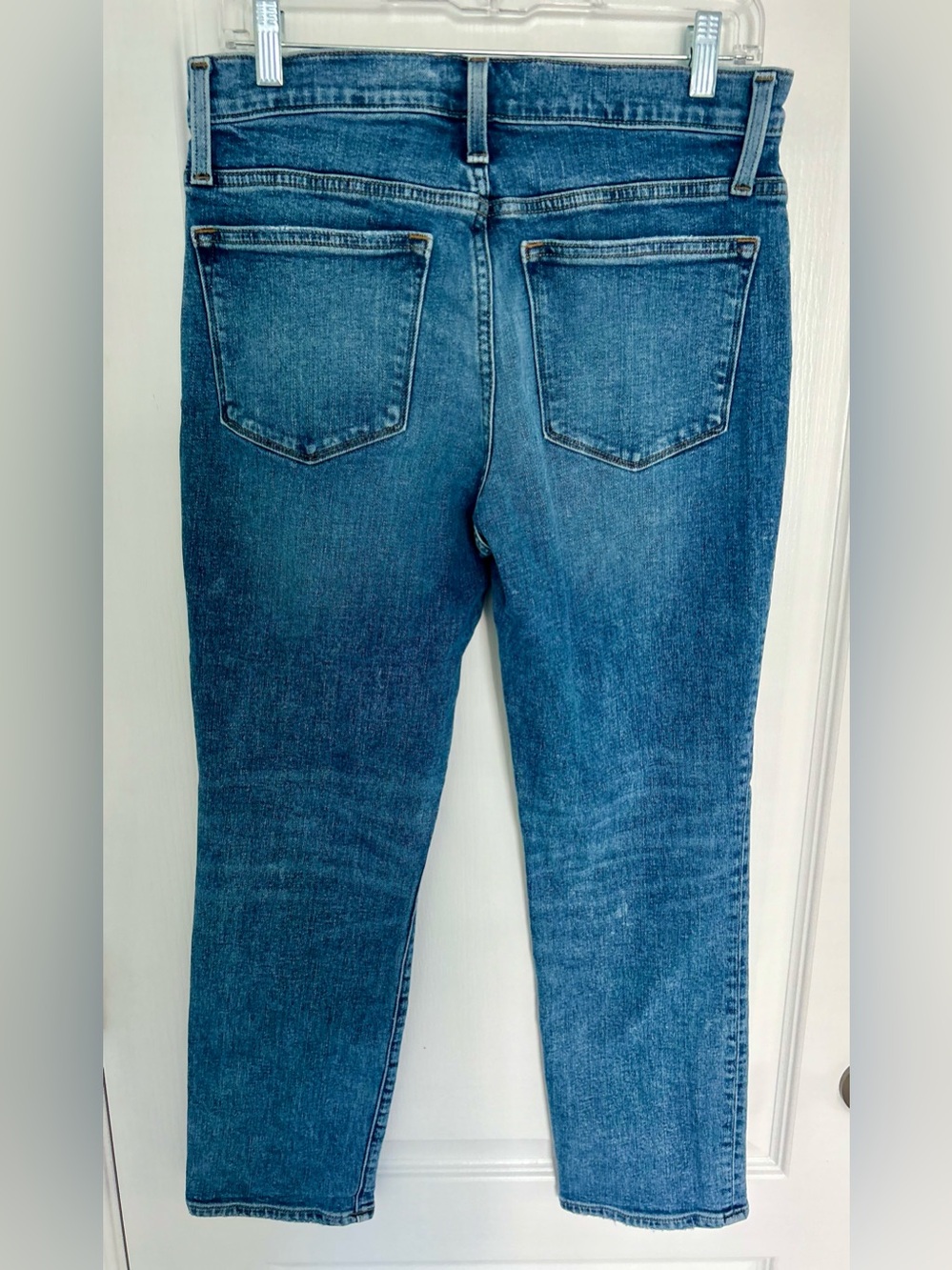 J. Crew Slim Boyfriend Jeans 28/30 Light Wash Mid Rise Stretch Denim BA784 - Picture 2 of 13